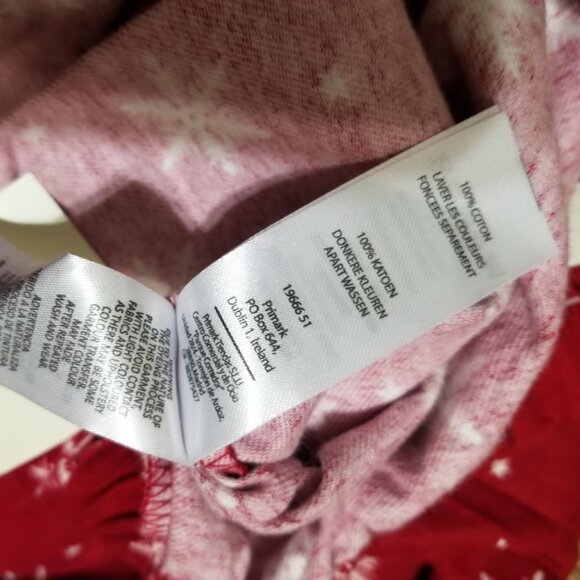 Primark Cotton Pajama Bottoms Pants Lounge Sleepwear Red XS NWT - Picture 5 of 6